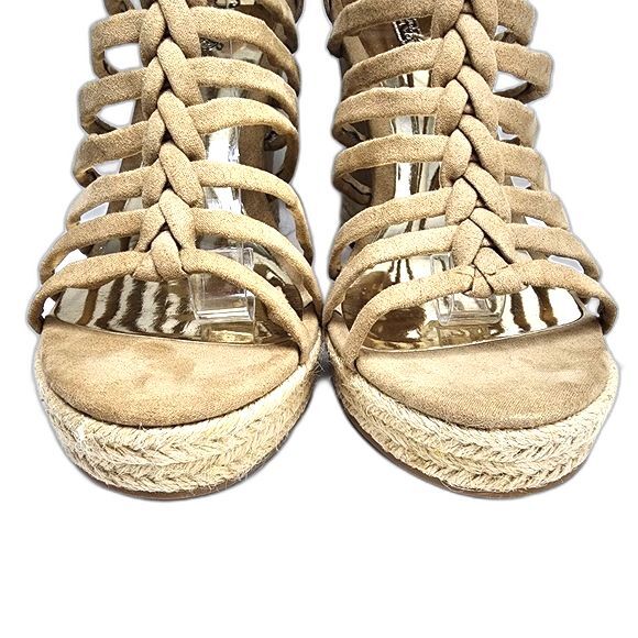 Carlos by Carlos Santana NIB Camilla Sand Vegan Wedge Espadrille Sandal Size 9 - Picture 3 of 12